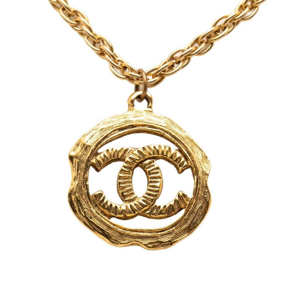 CHANEL Authentic Gold Logo Necklace - Picture 2 of 6